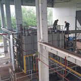 High-temperature pyrolysis furnace for organic solid waste